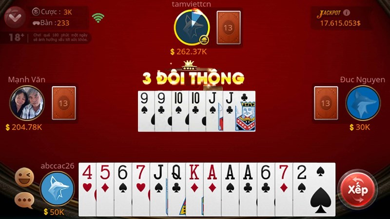 Mẹo để đánh thắng trò chơi game bài tiến lên miền Nam